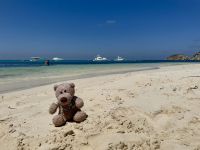5. Tag: Tagesausflug auf die Rottnest Island – Fahrradtour – Max am Strand an der Porpoise Bay