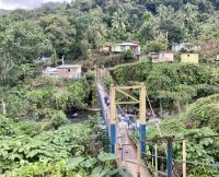 Hängebrücke nahe Blue Mountains, Ochos Rios, Jamaika