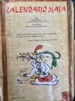 Eines von drei übriggebliebenen Mayabüchern, Chacchoben, Costa Maya, Mexiko