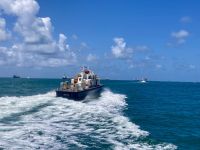 Verabschiedung unseres Lotsen, Panamakanal, Panama