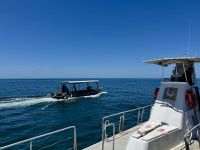 12. Tag: Tagesausflug zum Great Barrier Reef – Beach Buggy und Halbtauchboot vor Michaelmas Cay