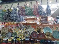 Typische Keramik und Textilien - Mercat der L`Olivar - Palma de Mallorca