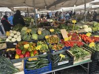 Markttrieben in der Innenstadt