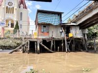Seitenarm des Mekong bei Hoa Hinh