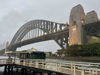 20. Tag: Sydney – Spaziergang über die Harbour Bridge – Harbour Bridge am Abend von Kirribilli aus betrachtet