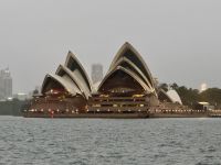 20. Tag: Sydney – Spaziergang über die Harbour Bridge – Opernhaus am Abend von Kirribilli aus betrachtet