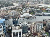 21. Tag: Aussicht vom Sydney Tower Eye in Richtung Darling Harbour