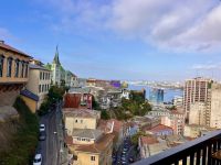 Aussicht von meinem Zimmer auf Valparaiso