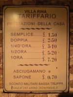 Bordellpreise im Casin di Nobili