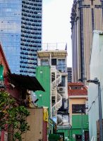 Alt und neu in Kampong Glam, Singapur 