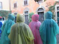 im Regen in Trastevere