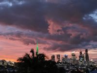 Sonnenuntergangstimmung, Auckland 
