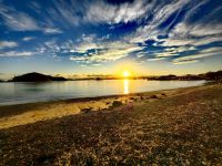 Strand direkt vor unserem Hotel in Paihia