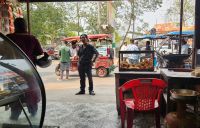 Typische Straßen-Szene