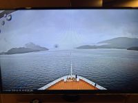 MS Oosterdam - Bugkamera im Fernseher der Kabine