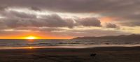 Sonnenuntergang am Strand von Paraparaumu 