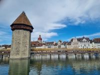 Luzern - Kapellbrücke mit Altstadt