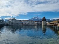 Luzern - Kapellbrücke mit Pilatus 