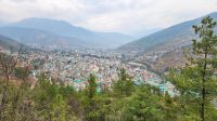 Blick auf die Hauptstadt Thimphu