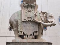 Rom. Elefant an der Piazza della Minerva