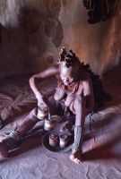 Johns Großmutter in ihrem Haus