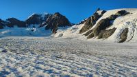 Am Gletscher angekommen, Mount Tasman 