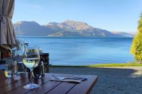 Abendessen mit Blick auf den Wakatipu-See 