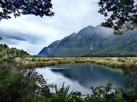 Mirror Lake an der Milford Sound Road