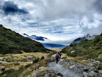 Wir laufen den Mount Cook Trail 
