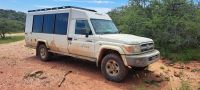 unser Landcruiser in Safarifarbe