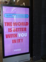 Christchurch, Motivation im Vorbeigehen.