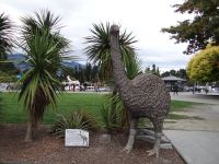 Queenstown, der ausgerottete Moa in Lebensgröße