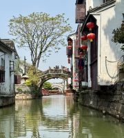 Bootsfahrt Nebenkanal vom Kaiserkanal, Suzhou