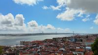 Blick von Festung São Jorge auf Lissabon 