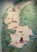 Die alte Zuiderzee, damals noch ein Meer