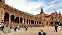 Plaza España, Sevilla. Rundreise Andalusien - der Zauber Spaniens