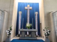 St. Matthews, Glaskirche. Jersey 