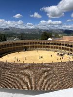 Spanien, Ronda, Stierkampfarena von oben