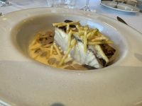 Corvina Filet mit Bohnen und Limettenjus