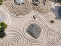 Zen Garten im Parco Grotta Varone