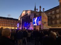Spanien, Madrid, Show auf der Plaza Mayor