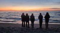 Sonnenuntergang am Strand von Dierhagen Tag 4