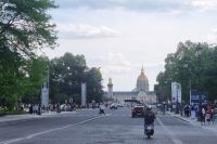 Tag 03 Auf den Champs-Elysees 03 Blick zum Invalidendom