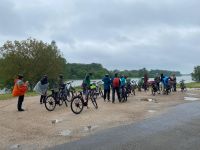 Radeise Loire vom 3.-11.5.25: Ein erster Fotostopp im Regen