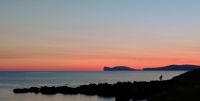 Blick auf Capo Caccia am Abend 