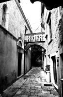 Gasse in Korcula