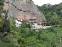 Kloster Mega Spileo Kalavryta Peloponnes Panorama Foto: Anette Rietz