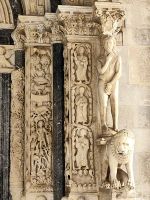Detail des Eingangsportals an der Kathedrale von Trogir