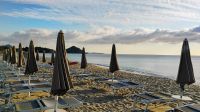 Morgenstimmung am Hotelstrand 