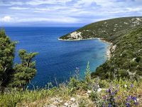 Malerische Bucht an der Adria, Insel Rab